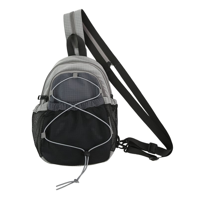 Geantă pentru piept, nailon, respirabilă, unisex, stil stradal, toamnă 2025