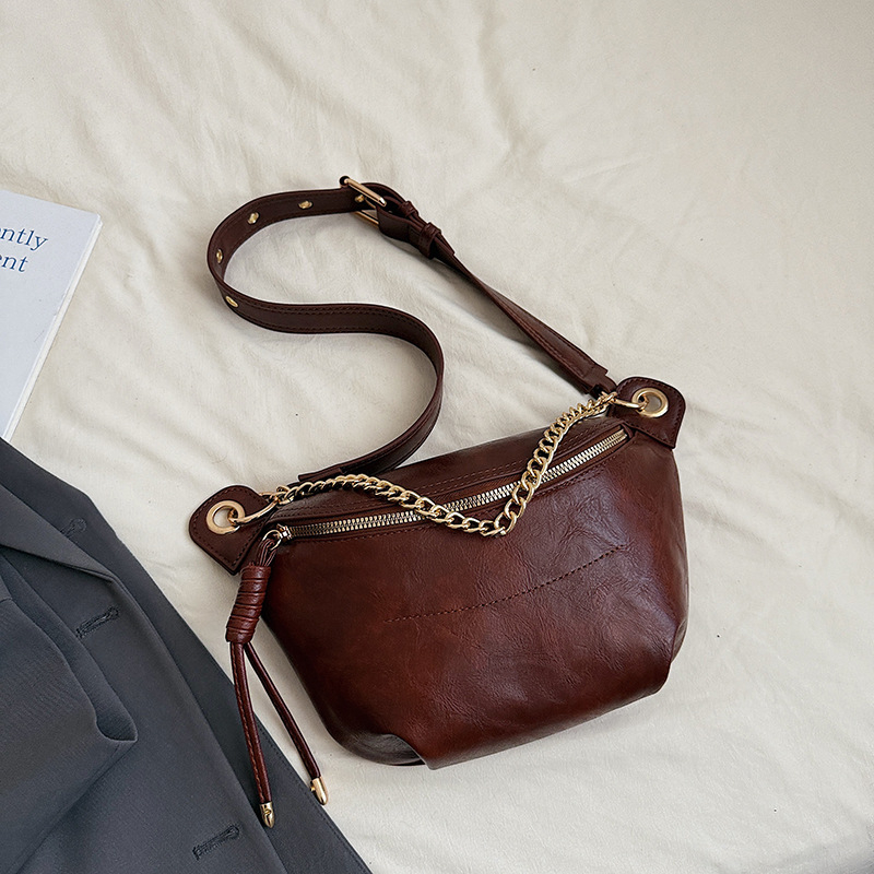 Ženska crossbody torbica u europskom retro stilu, PU koža, podstava od poliestera, zatvarač, unutarnji džepovi sa zipom i džep za dokumente, uspravni kvadratni oblik, jednosmjeran remen
