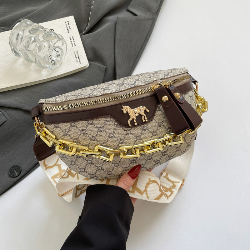 Crossbody torba s lancem remenom, PU materijal, zatvarač, podstava od sintetičke kože, jesen 2025