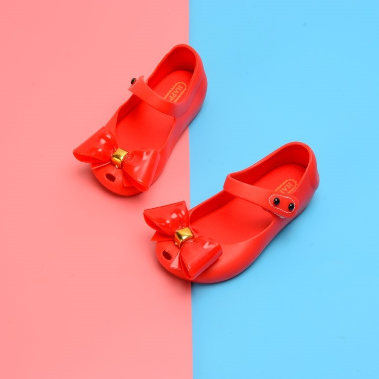 Pantofi de plajă Jelly Shoes pentru copii, stil coreean, partea superioară PVC, talpă PVC, închidere Velcro, vârste 1-3 și 4-6