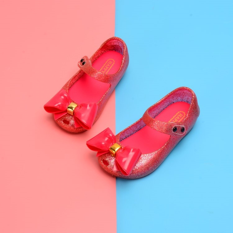 Pantofi de plajă Jelly Shoes pentru copii, stil coreean, partea superioară PVC, talpă PVC, închidere Velcro, vârste 1-3 și 4-6