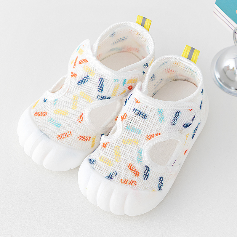 Dječje ljetne sandale - unisex, mrežasti gornji dio, TPR potplat s protukliznim prijanjanjem, Velcro zatvaranje, niski vrh, dob 6–36 mjeseci