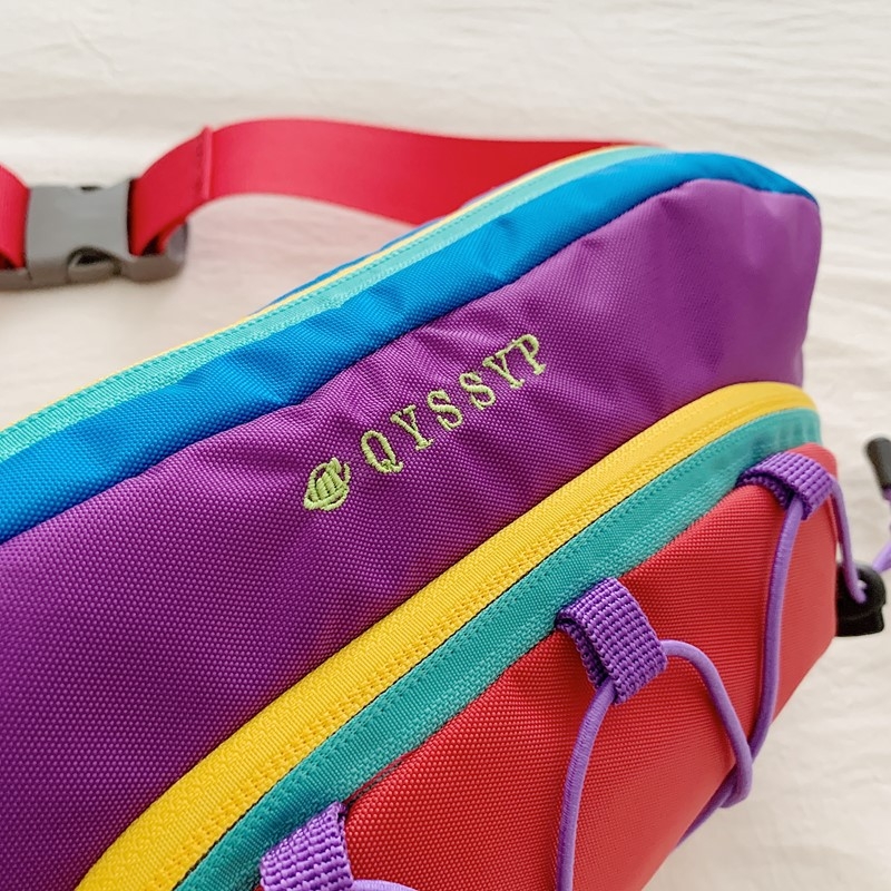 Outdoor torba za prsni koš s ulično-stilskim dizajnom, crossbody, Oxford tkanina, zatvarač, trodimenzionalni vanjski dizajn, unutarnja džep za mobitel