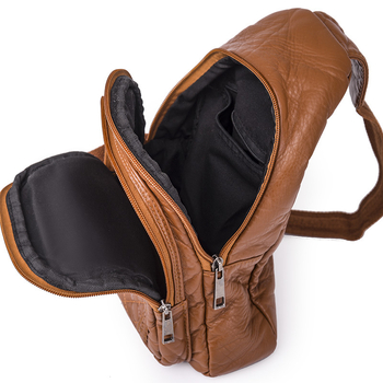 Ženska crossbody torba od PU kože, vertikalni kvadratni oblik, zatvarač, podstava od poliestera, unutarnji džepovi