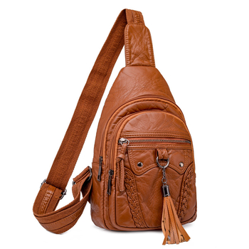 Ženska crossbody torba od PU kože, vertikalni kvadratni oblik, zatvarač, podstava od poliestera, unutarnji džepovi