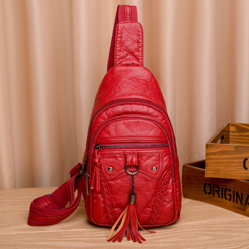 Ženska crossbody torba od PU kože, vertikalni kvadratni oblik, zatvarač, podstava od poliestera, unutarnji džepovi