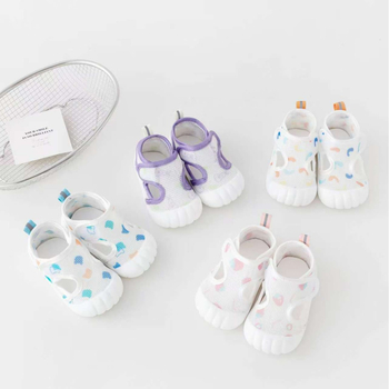 Sandale pentru copii unisex, din plasă, aerisite, antiderapante, închidere Velcro