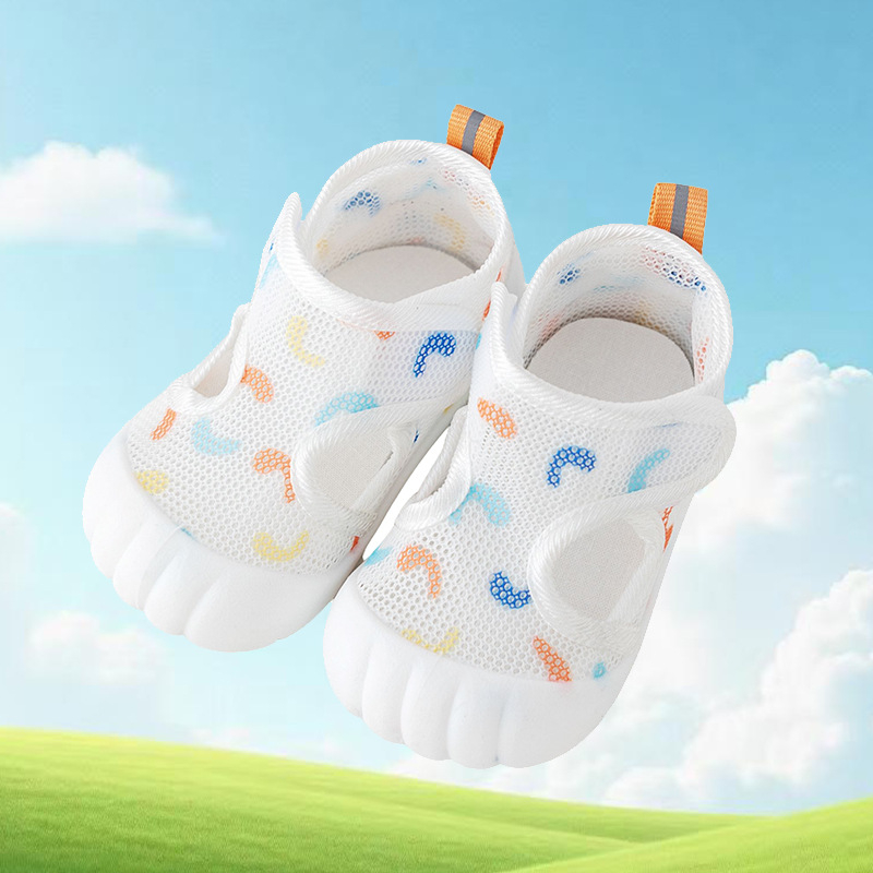 Sandale pentru copii unisex, din plasă, aerisite, antiderapante, închidere Velcro