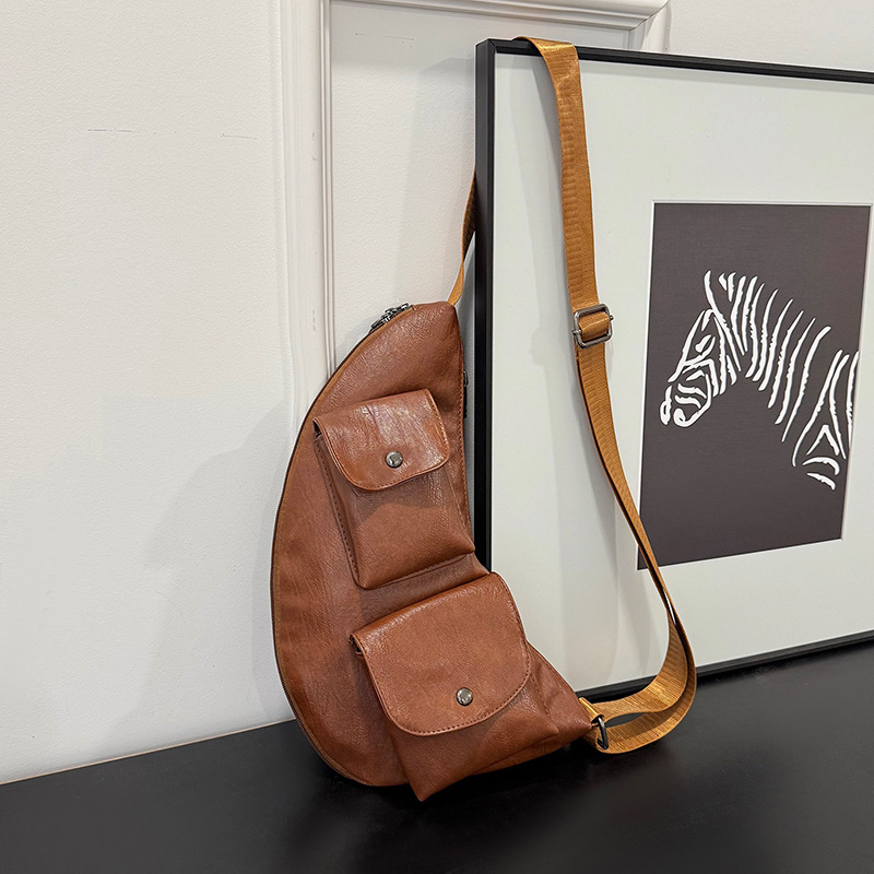 Crossbody torbica, PU koža, zatvarač, ovalni oblik, unutarnja pretinica za telefon