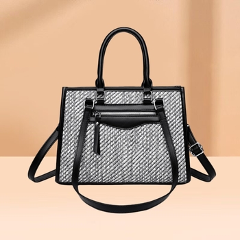 Geantă de damă crossbody din PU, formă pătrată verticală (închiderea cu fermoar; buzunar intern cu fermoar; căptușeală)