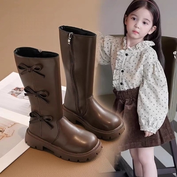 Ghete de zăpadă pentru fetițe – căptușite cu fleece, exterior din microfibră, talpă TPR, pentru 1–3 ani