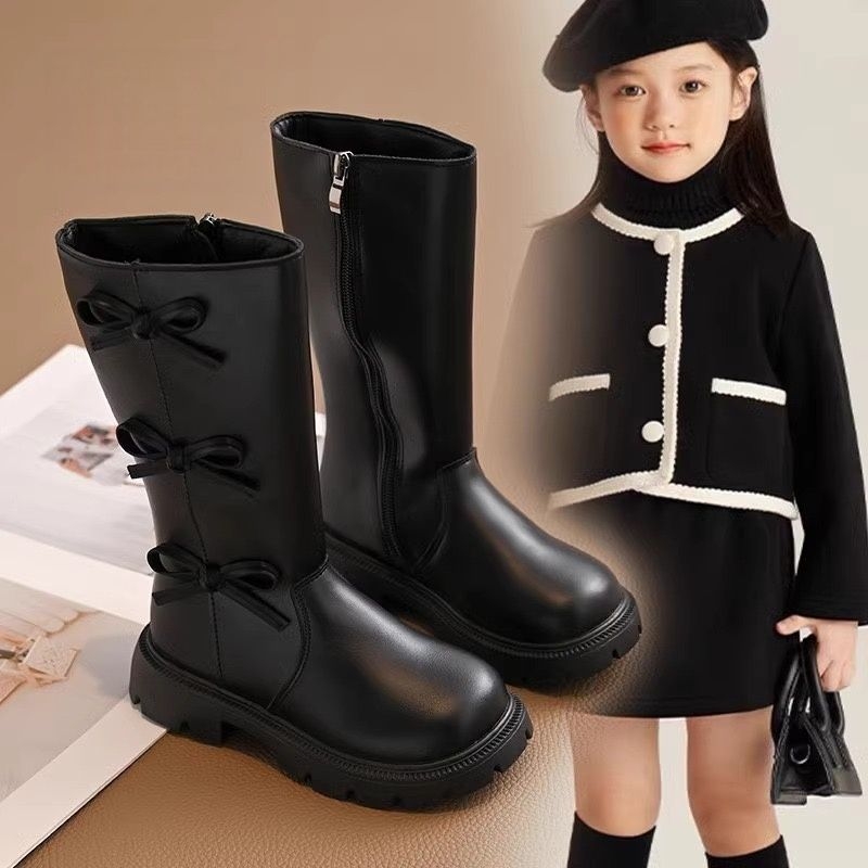 Ghete de zăpadă pentru fetițe – căptușite cu fleece, exterior din microfibră, talpă TPR, pentru 1–3 ani