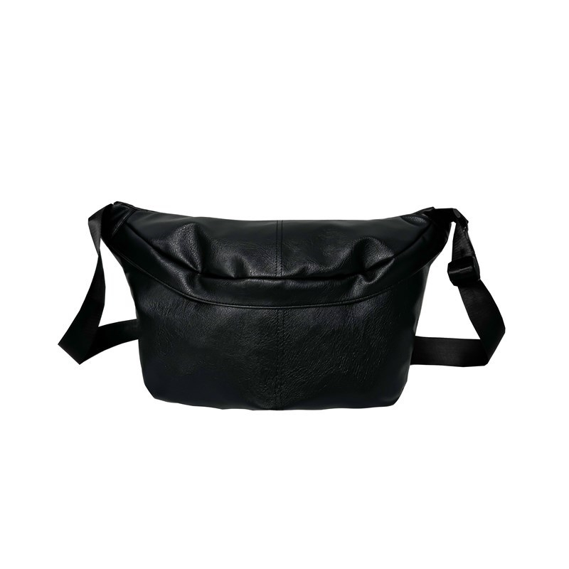 Muška PU crossbody torba – horizontalni kvadratni oblik, trodimenzionalno vanjsko kućište, zatvaranje na zip, unutarnja sandvič džep sa zipom