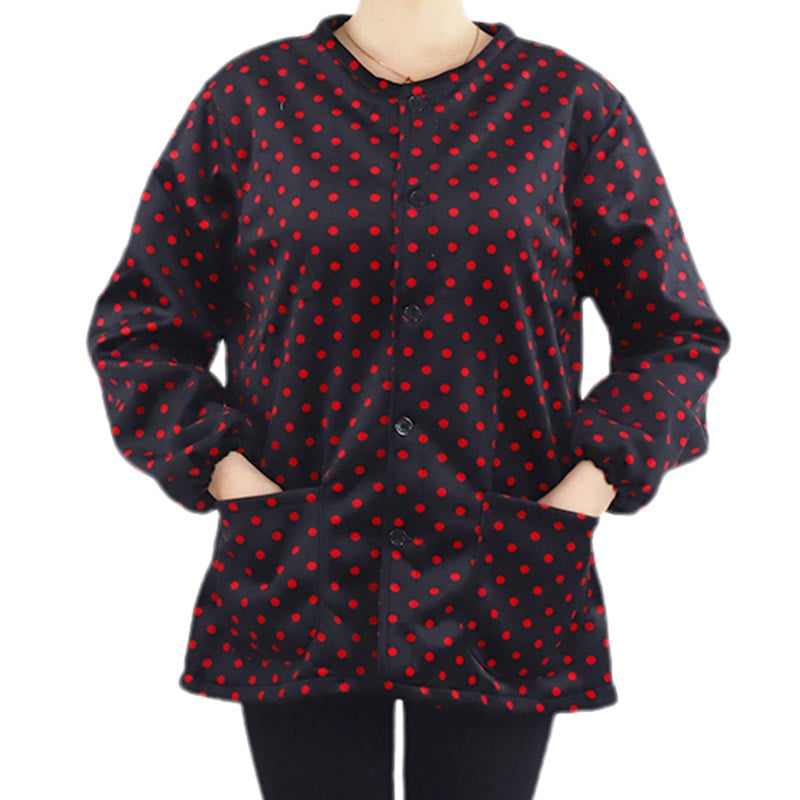 Κορεατικού στυλ ποδιά με μανίκια από κρυστάλλινο βελούδο, αντιβρωμιστικό ρουχισμό εργασίας, μοτίβο κύκλος/καρδιά