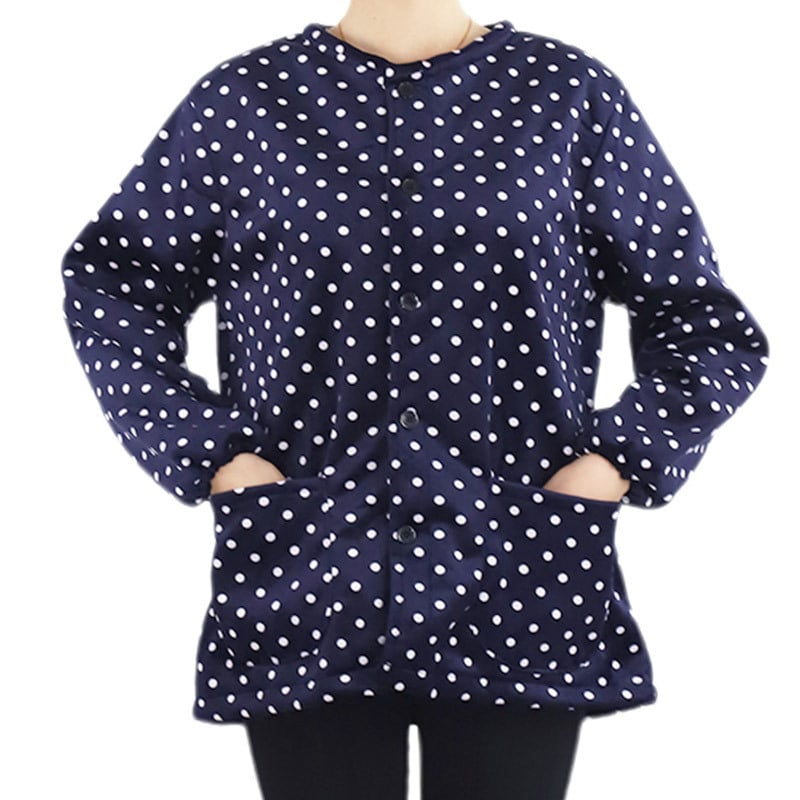 Κορεατικού στυλ ποδιά με μανίκια από κρυστάλλινο βελούδο, αντιβρωμιστικό ρουχισμό εργασίας, μοτίβο κύκλος/καρδιά