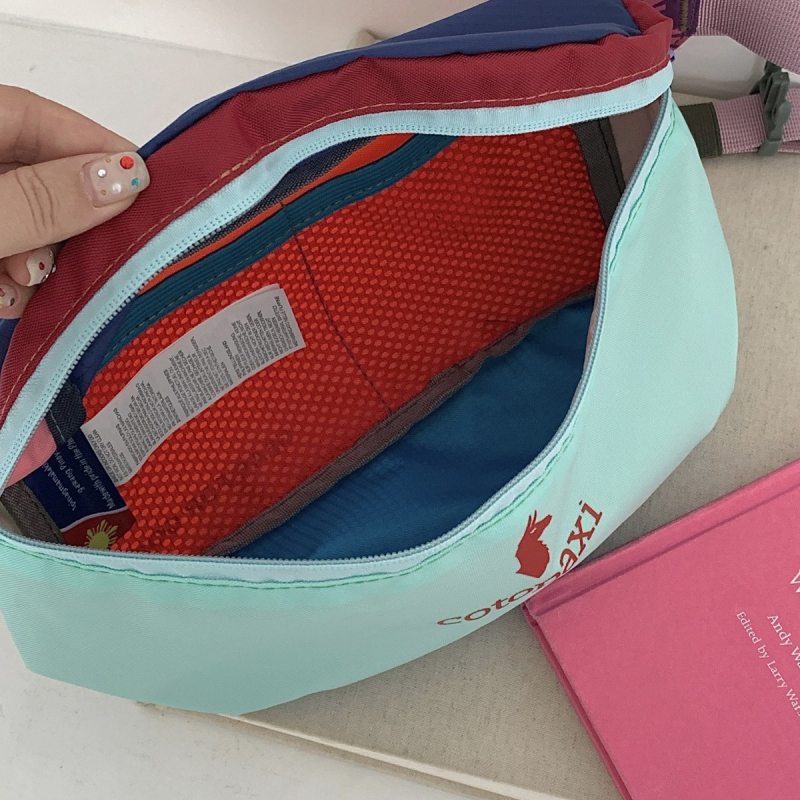 Nylon torba za pas, 3L kapaciteta, zatvaranje zipom, poliester podstava, unutarnja organizacija za dokumente