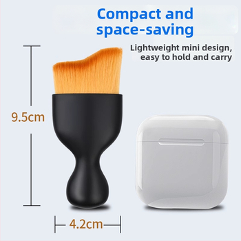 Počítačová čistiaca kefka s mäkkými štetinami z mikrovlákna, pre notebook a obrazovku, antistatická