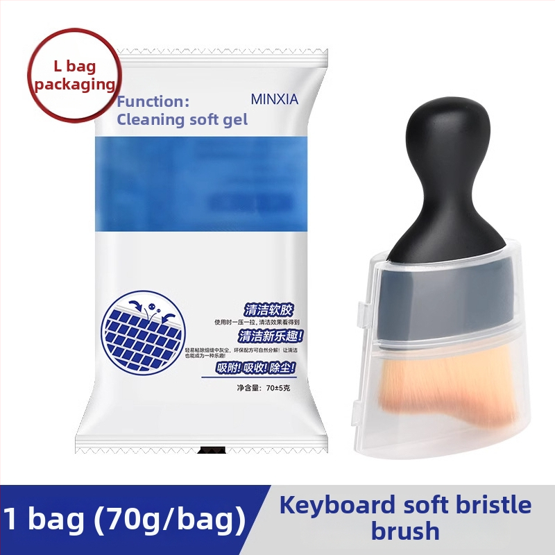 Počítačová čistiaca kefka s mäkkými štetinami z mikrovlákna, pre notebook a obrazovku, antistatická