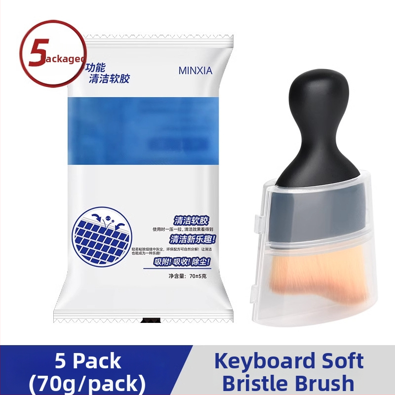 Počítačová čistiaca kefka s mäkkými štetinami z mikrovlákna, pre notebook a obrazovku, antistatická