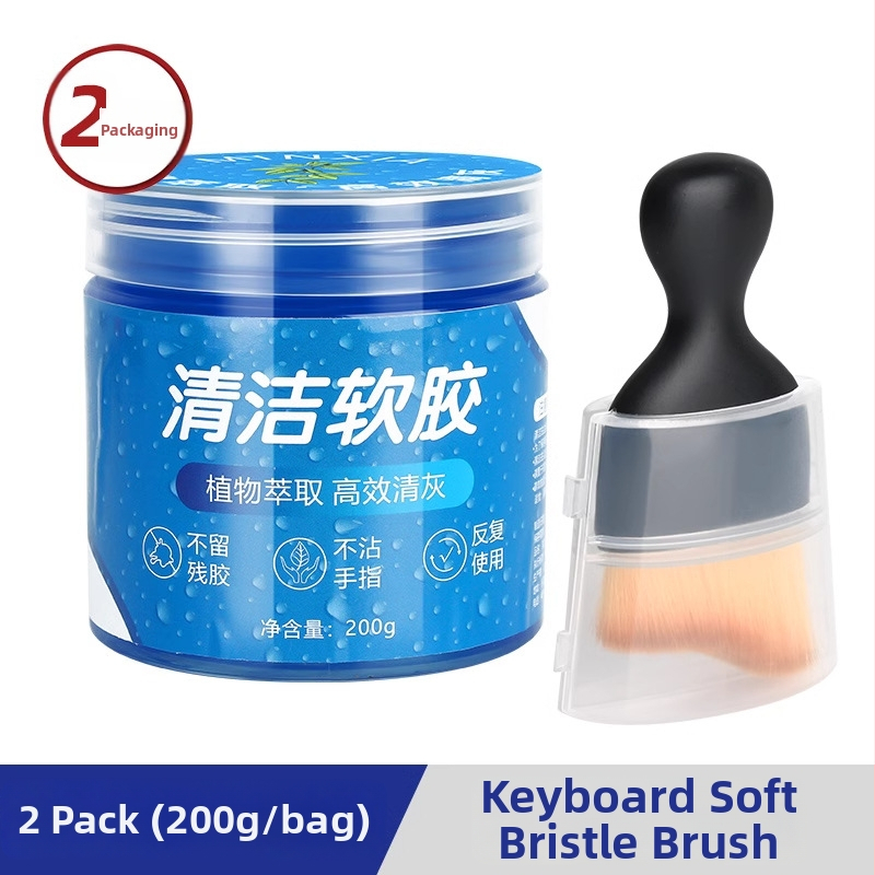 Počítačová čistiaca kefka s mäkkými štetinami z mikrovlákna, pre notebook a obrazovku, antistatická