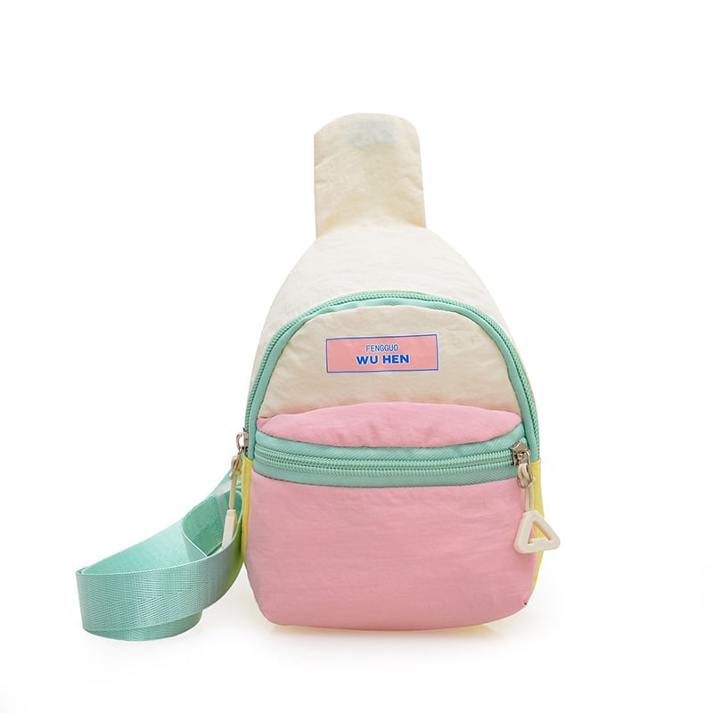 Geantă crossbody mini pentru călătorii - nailon, suprafață moale, fermoar, buzunar pentru telefon, pentru călătorii de plăcere