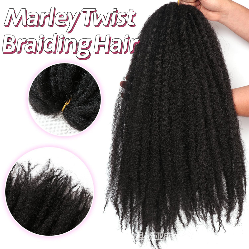 Ponytail perika s Afro kinky kovrčavim dreadlockama, termički otporna sintetička vlakna, model Big Caterpillar