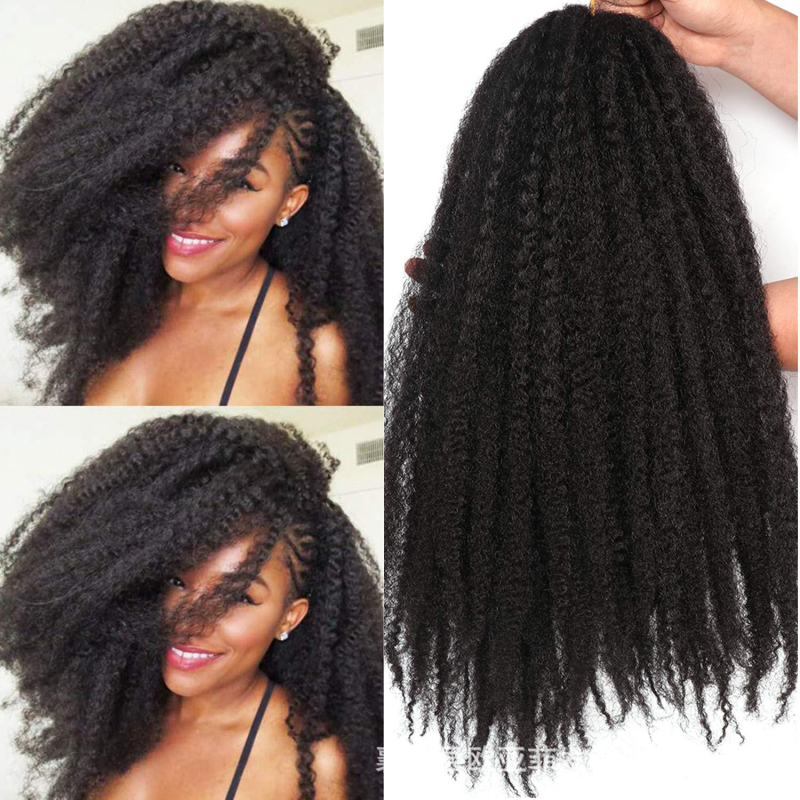 Ponytail perika s Afro kinky kovrčavim dreadlockama, termički otporna sintetička vlakna, model Big Caterpillar