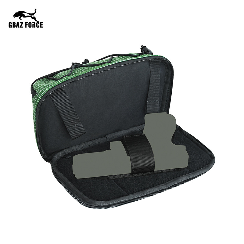 Αποσπώμενη θήκη πιστόλου με ενσωματωμένο τσεπάκι προστασίας σήματος — τσάντα μέσης/διασταύρωσης για κρυφή μεταφορά, καμουφλάζ νάιλον, αδιάβροχη επένδυση