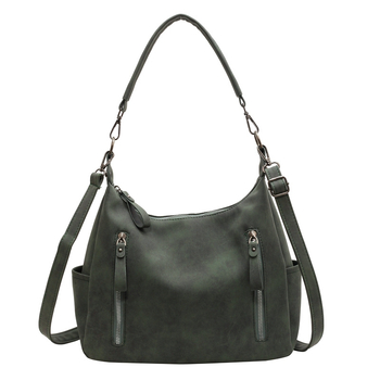 Geantă Tote crossbody, PU, formă orizontală pătrată, fermoar, buzunare pentru telefon și ID, stil urban