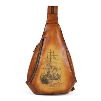 HENGDEWEI Geantă din piele naturală, piele de vită – primul strat, închidere cu fermoar, buzunar interior cu fermoar și buzunar tip sandwich, pentru utilizare zilnică