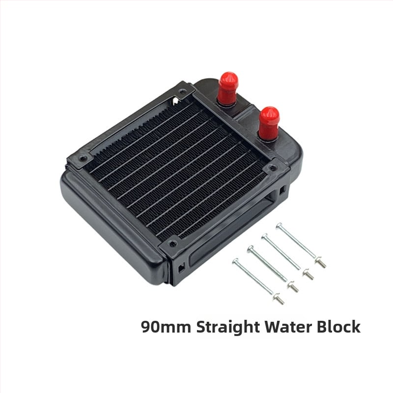 Αλουμινένιος ψύκτης νερού για βιομηχανικούς Η/Υ, ψύξη με σωληνώσεις, συμβατός με συστήματα υδροψύξης