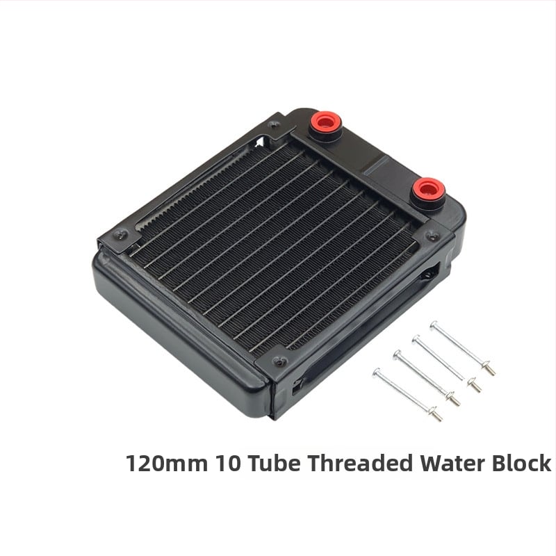 Αλουμινένιος ψύκτης νερού για βιομηχανικούς Η/Υ, ψύξη με σωληνώσεις, συμβατός με συστήματα υδροψύξης