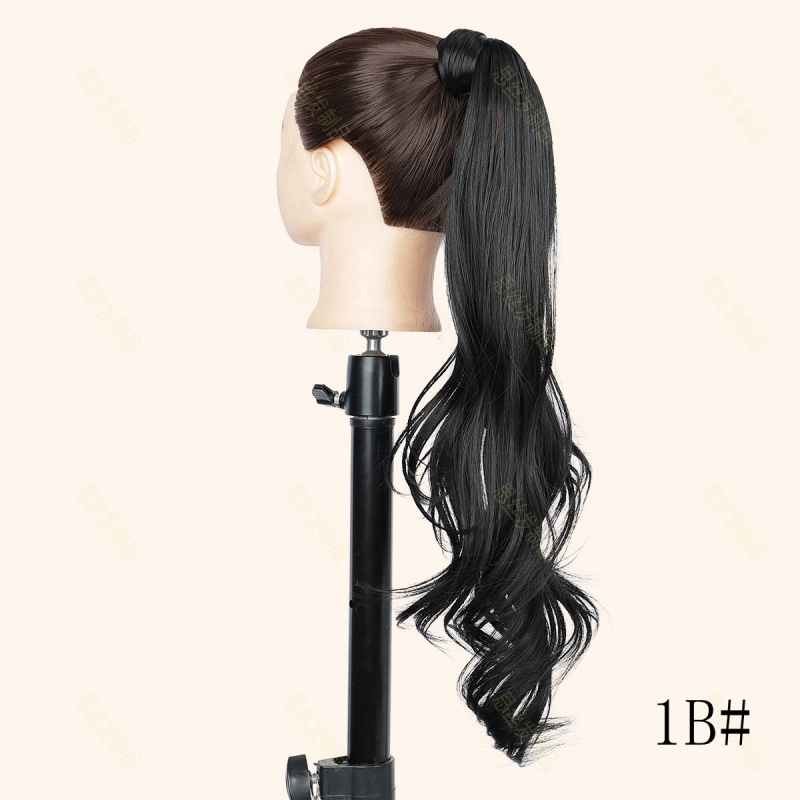 Perucă coadă de cal cu sârmă, extensie wrap-around pentru femei, model SN301, sârmă rezistentă la temperaturi înalte
