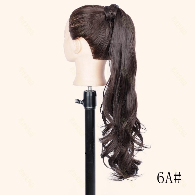 Perucă coadă de cal cu sârmă, extensie wrap-around pentru femei, model SN301, sârmă rezistentă la temperaturi înalte