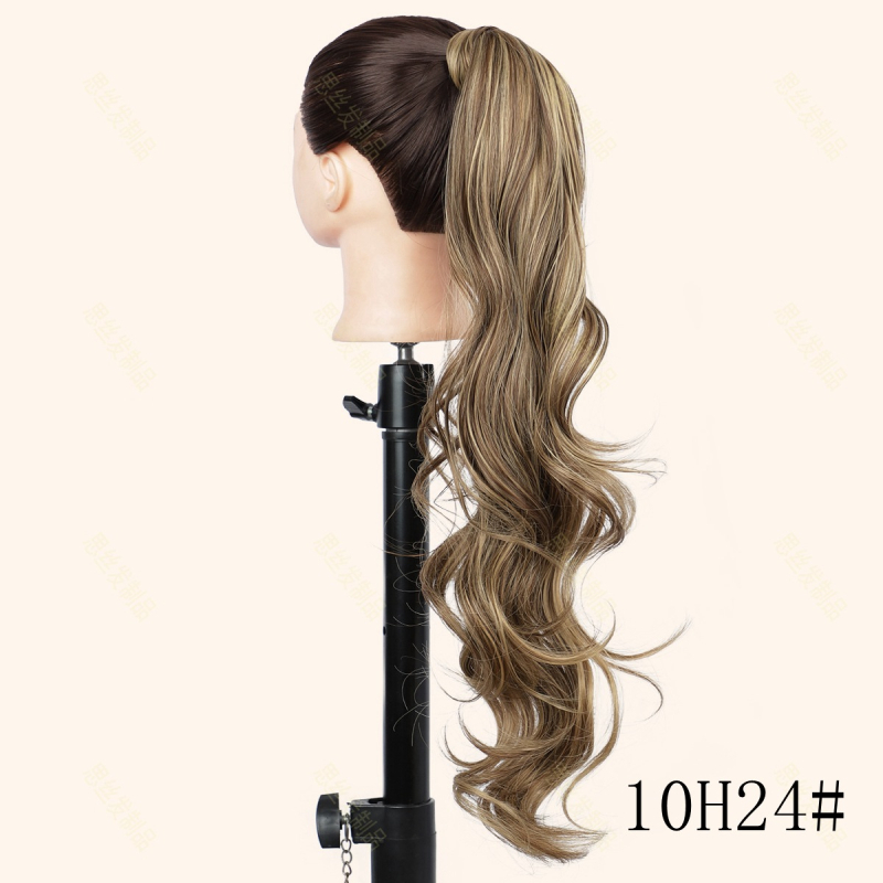 Perucă coadă de cal cu sârmă, extensie wrap-around pentru femei, model SN301, sârmă rezistentă la temperaturi înalte