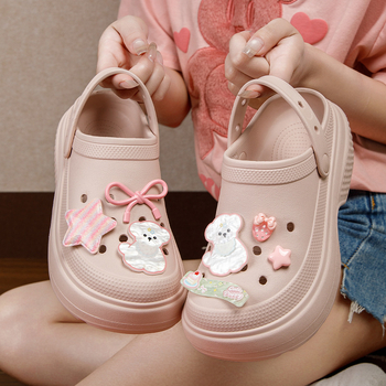 Ženske Crocs stil sandale za plažu, s debelim potplatom, protuklizne, 5 cm podizanje, EVA gornji dio i đon, prozračne