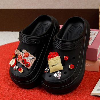 Ženske Crocs stil sandale za plažu, s debelim potplatom, protuklizne, 5 cm podizanje, EVA gornji dio i đon, prozračne