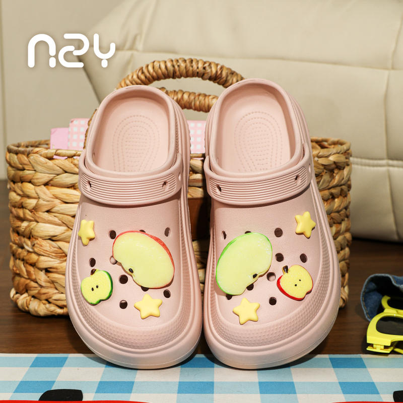 Ženske Crocs stil sandale za plažu, s debelim potplatom, protuklizne, 5 cm podizanje, EVA gornji dio i đon, prozračne
