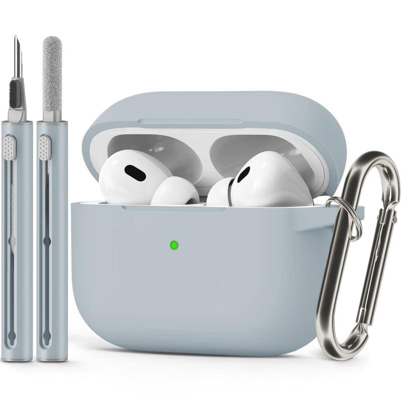 Husă de protecție AirPods Pro 3 — silicon, husă moale, gravură în relief, compatibilă cu Apple