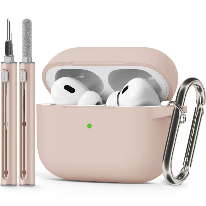 Husă de protecție AirPods Pro 3 — silicon, husă moale, gravură în relief, compatibilă cu Apple