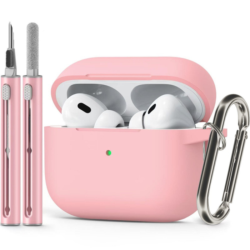 Husă de protecție AirPods Pro 3 — silicon, husă moale, gravură în relief, compatibilă cu Apple