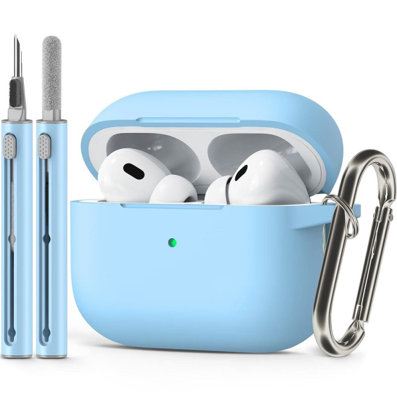Husă de protecție AirPods Pro 3 — silicon, husă moale, gravură în relief, compatibilă cu Apple