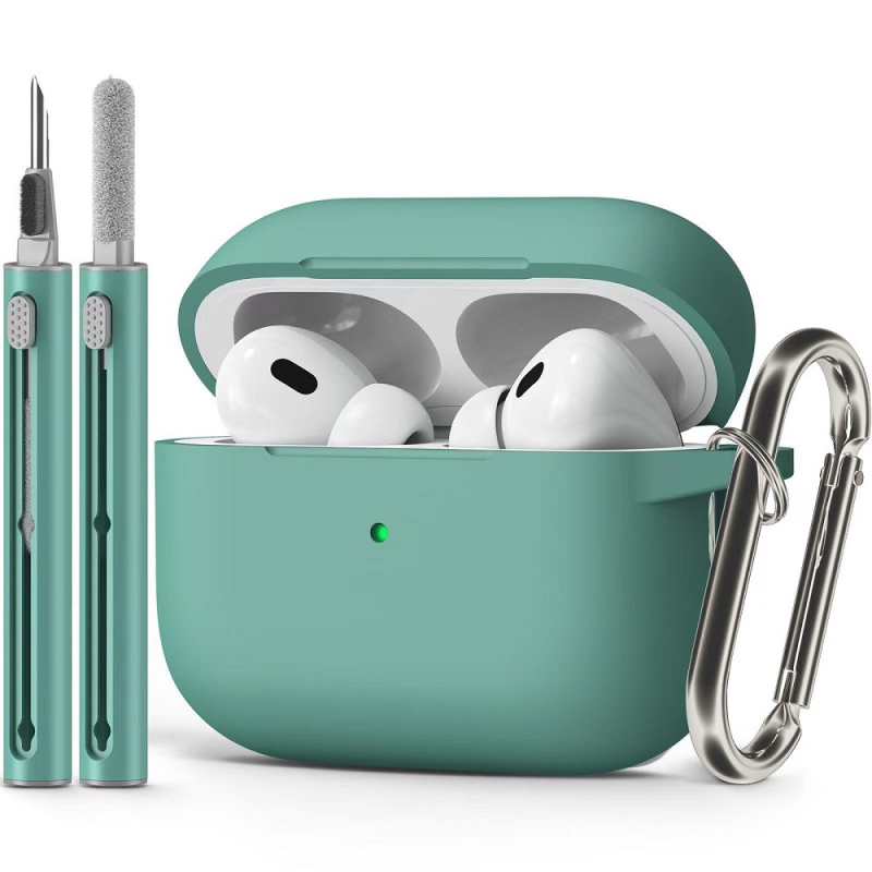 Husă de protecție AirPods Pro 3 — silicon, husă moale, gravură în relief, compatibilă cu Apple