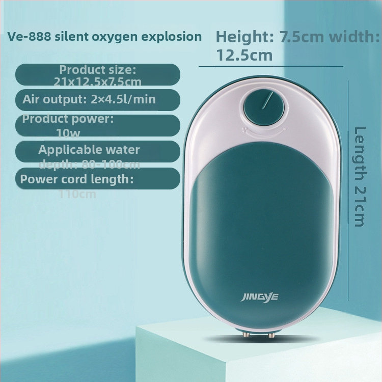 Jingye akvárium oxigénpumpa - dupla nyílású, energiatakarékos és csendes