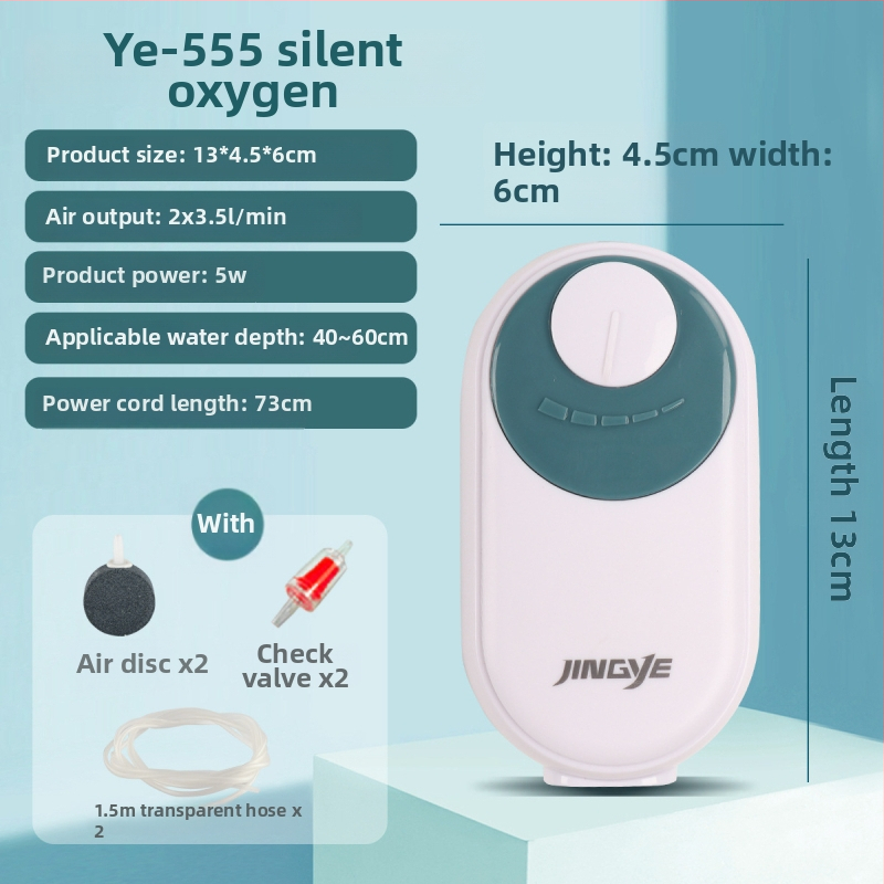 Jingye akvárium oxigénpumpa - dupla nyílású, energiatakarékos és csendes