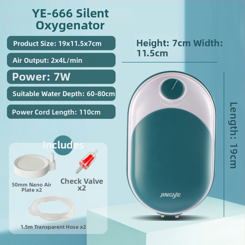 Jingye akvárium oxigénpumpa - dupla nyílású, energiatakarékos és csendes