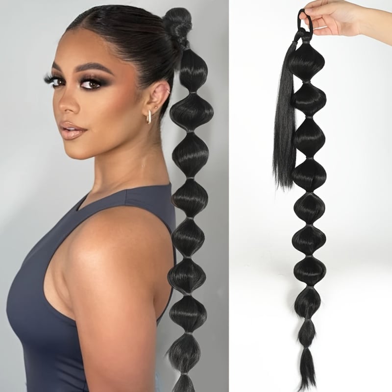 Ponytail perika – snop kose, toplinski otporna žica, model SW259, za žene, može se bojiti i kovrčati