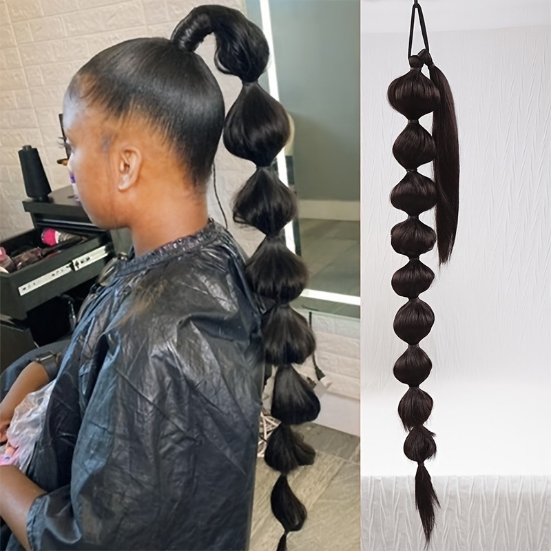 Ponytail perika – snop kose, toplinski otporna žica, model SW259, za žene, može se bojiti i kovrčati