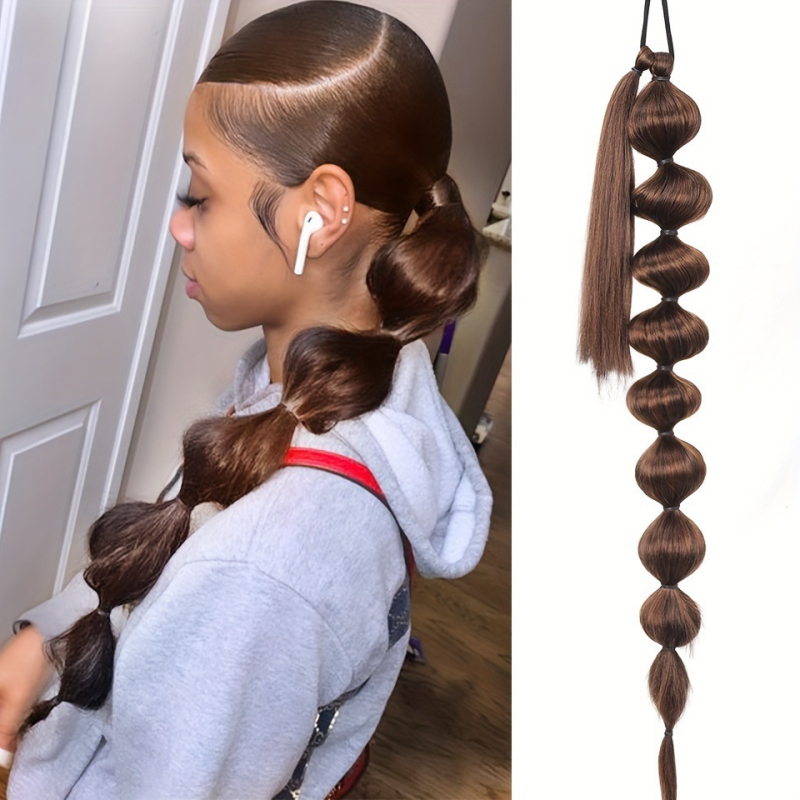Ponytail perika – snop kose, toplinski otporna žica, model SW259, za žene, može se bojiti i kovrčati