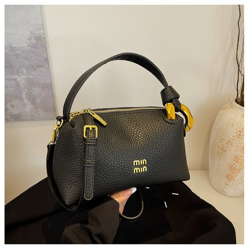 Ženska PU torbica za ručak, oblik jastuka, crossbody sa zatvaračem na zip, jedna naramenica, unutarnji džep s zipom